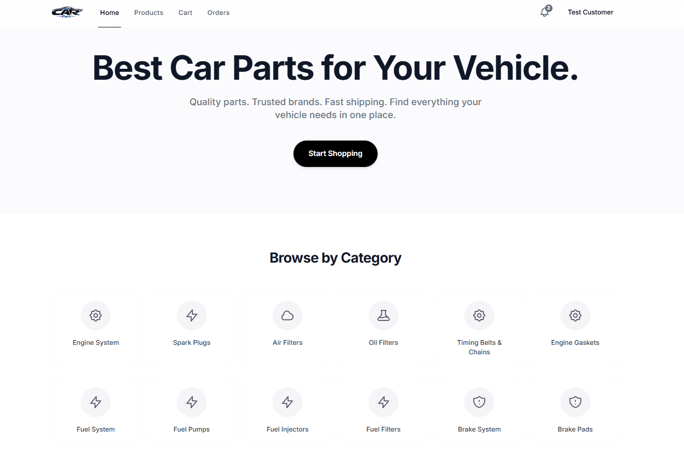 CarPart E-Commerce Platform preview